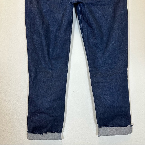 FRAME Denim Le Italien True Straight Jeans Size 29 | Cuffed Cropped | Blue Denim - Picture 6 of 11
